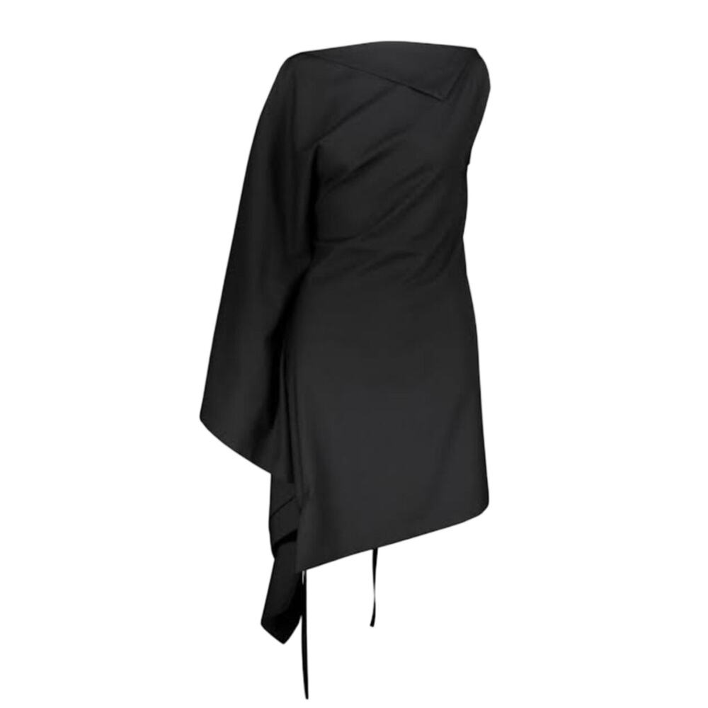The Row Bamby Decontructed Top Black size XS/S Apron style Wool Flowy Open back - Picture 10 of 12